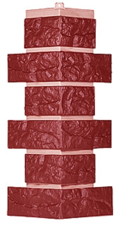 ТЕХОСНАСТКА Внешний угол Лондон Брик T- SIDING Красный 3009