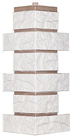 ТЕХОСНАСТКА Внешний угол Лондон Брик T- SIDING Белый 1013