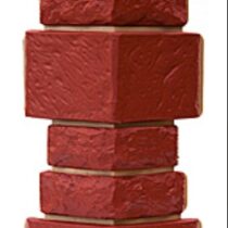 ТЕХОСНАСТКА Внешний угол Дикий камень T- SIDING Красный 3009