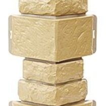 ТЕХОСНАСТКА Внешний угол Дикий камень T- SIDING Желтый 1001