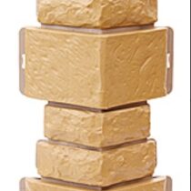 ТЕХОСНАСТКА Внешний угол Дикий камень T- SIDING Бежевый 1011