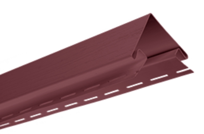 Альта-Профиль Планка наружный угол Kanada Плюс Премиум Гранатовый