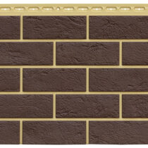Grand Line Фасадная панель Состаренный кирпич Design Plus Каштан с песочным швом