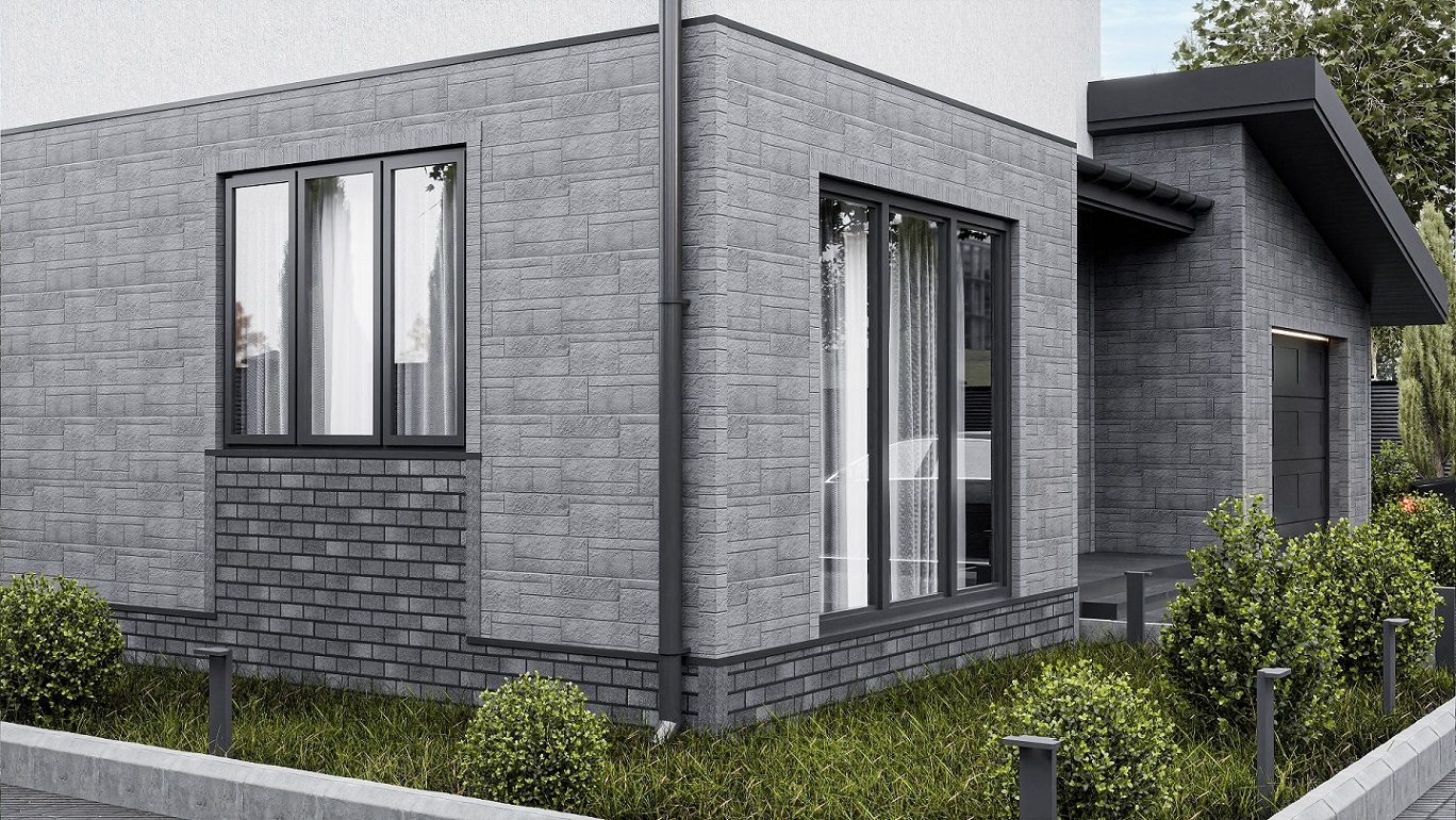 Технониколь Hauberk Кирпич Оптима Фасадная плитка 2 м2 Обожжённый — изображение 3