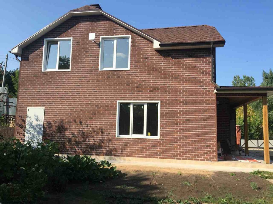 Технониколь Hauberk Кирпич Фасадная плитка 2 м2 Бельгийский кирпич — изображение 4