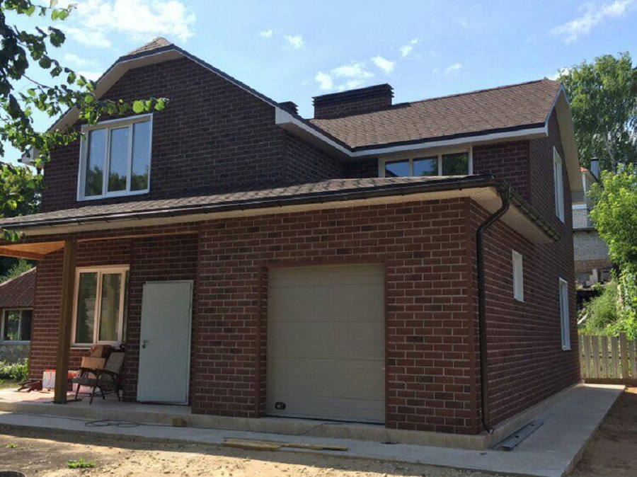 Технониколь Hauberk Кирпич Фасадная плитка 2 м2 Бельгийский кирпич — изображение 5