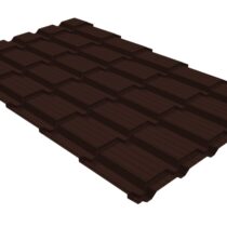 Grand Line Металлочерепица Квадро Профиль PurLite Matt 0,5 мм Ral 9005